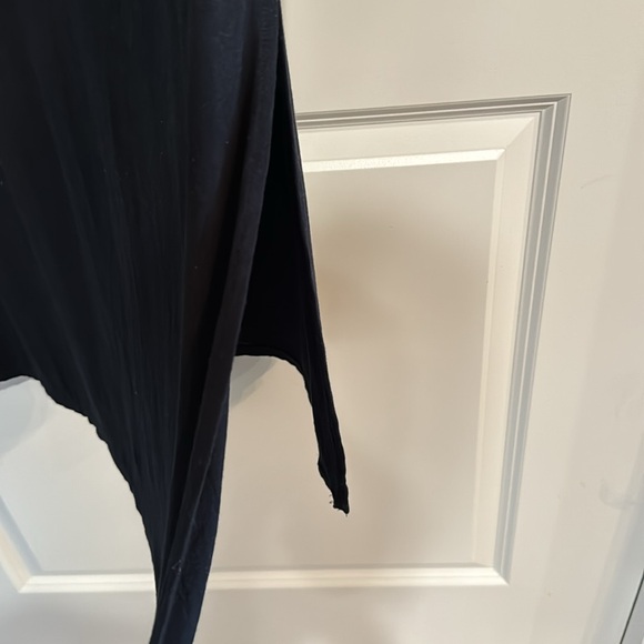 Olive Rae - Black V-Neck Dress with Side Slit - Picture 3 of 3